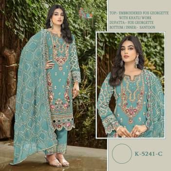 DN K-5241 BY SHREE FAB GEORGETTE SALWAR SUIT WHOLESALER IN INDIA